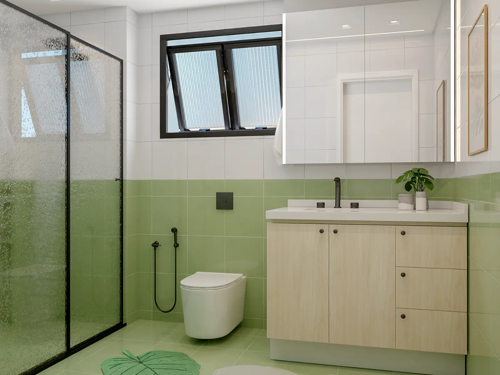 projeto banheiro olive - gabriela amaral